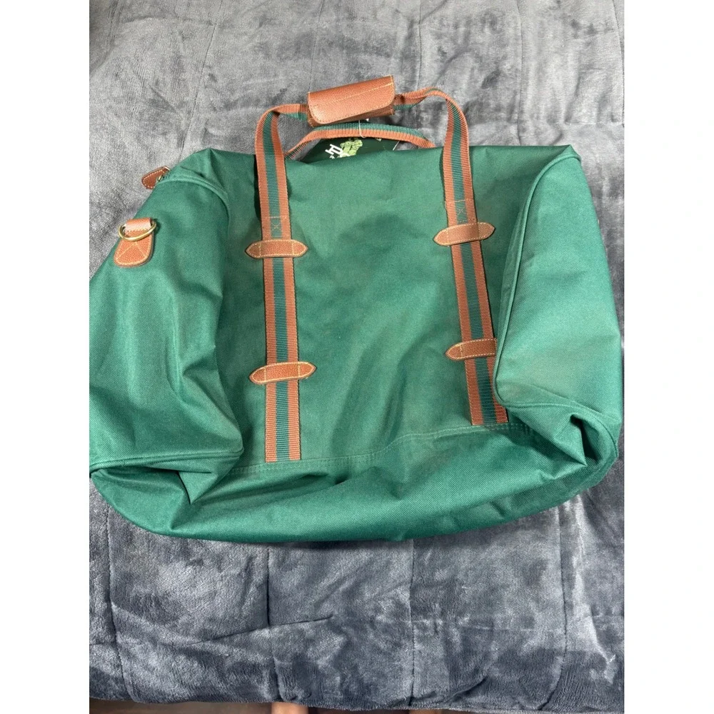 Polo Ralph Lauren Classic Traveler Duffel Bag Green Canvas Weekend Bag NWT
